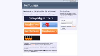 PartyCashier for Affiliates - Common Affiliate Cashier System