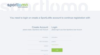 Login please login if you have Sportlomo User Account