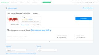 Sports Authority Credit Card Reviews | Credit Karma