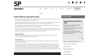 How To Book - Sportspark