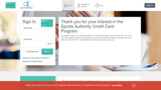 Sports Authority credit card - Manage your account - Comenity