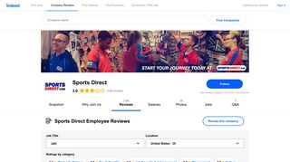 Working at Sports Direct: Employee Reviews | Indeed.com