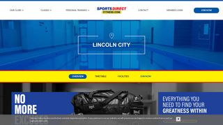 Lincoln City - Sports Direct Fitness > ClubInformation