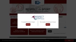 Respect in Sport for Hockey Canada Activity Leaders