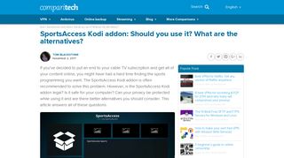 SportsAccess Kodi Addon: Should you use it? What are the alternatives?