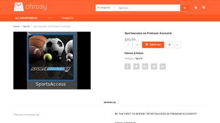 Sportsaccess.se Premium Accounts – Chrosy Account Shop