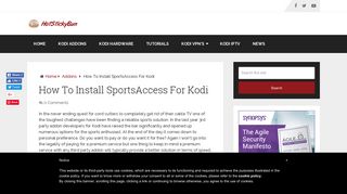 How To Install SportsAccess For Kodi - HotstickyBun