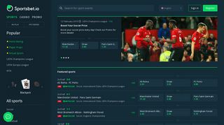 Sportsbet.io | Online Bitcoin Betting & Odds | Bet with Us