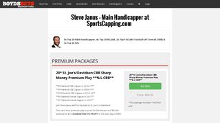 Steve Janus: Lead Sports Handicapper at SportsCapping.com