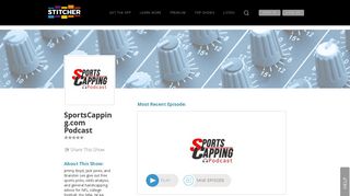 SportsCapping.com Podcast | Listen via Stitcher Radio On Demand