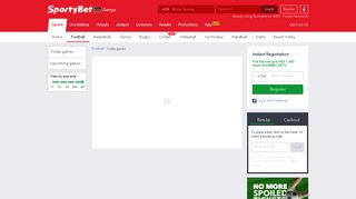 Football games Today with odds- Sportybet.com