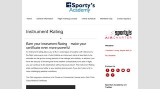Instrument Rating - Sporty's Academy