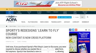 Sporty's redesigns 'Learn to Fly' course - AOPA