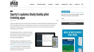 Sporty's updates Study Buddy pilot training apps - iPad Pilot News