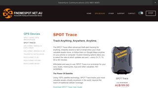 SPOT Trace — FINDMESPOT.NET.AU