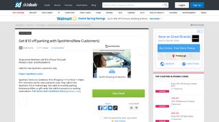 Get $10 off parking with SpotHero(New Customers) - Slickdeals.net