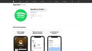 Spotify for Artists on the App Store - iTunes - Apple