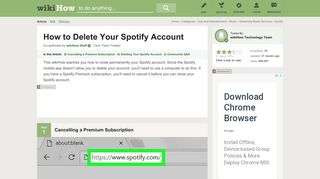 How to Delete Your Spotify Account (with Pictures) - wikiHow