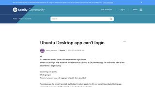Ubuntu Desktop app can't login - The Spotify Community