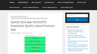 Spotify Mod Apk v8.4.63.579 Download: Spotify Latest Premium Apk