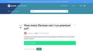 Solved: How many Devices can i run premium on? - The Spotify Community