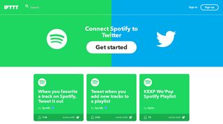 Connect Spotify to Twitter - IFTTT