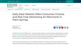 Daily Deal Website Offers Consumer Choices and Risk-Free ...