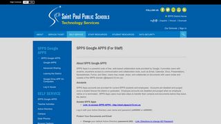 SPPS Google APPS - Saint Paul Public Schools