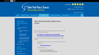 Staff Email: Microsoft Office 365 / Office 365 Outlook Mail | Mobile ...