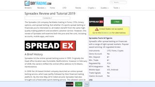 SpreadEx Review - Financials Trading With Leading UK Spread Bettor