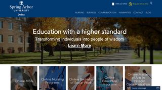 Spring Arbor University Online: Education with a higher standard