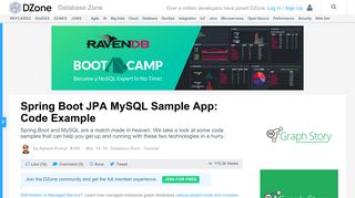 Spring Boot JPA MySQL Sample App: Code Example - DZone Database