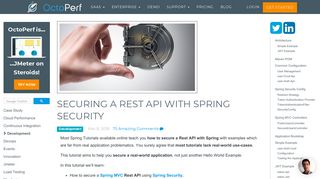 Securing a Rest API With Spring Security - Development - OctoPerf