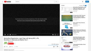 Spring Boot Registration, Login Page with Spring MVC, JPA ...
