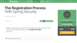 The Registration Process With Spring Security | Baeldung