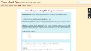 Session Management in Spring MVC Through HandlerInterceptor ...