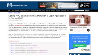 Spring MVC Example with Annotation | Login Application in Spring MVC
