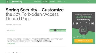 Spring Security – Customize the 403 Forbidden/Access Denied Page ...