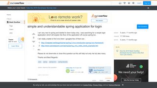 simple and understandable spring application for login - Stack ...