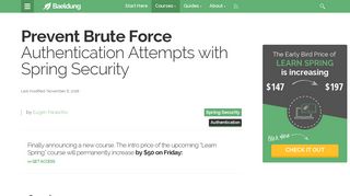Stop Brute Force Authentication Attempts with Spring Security ...