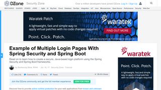 Example of Multiple Login Pages With Spring Security and Spring ...
