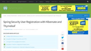 Spring Security User Registration with Hibernate and Thymeleaf