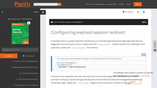 Configuring expired session redirect - Spring Security - Third Edition