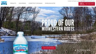 Bottled Water | Ice Mountain® Brand 100% Natural Spring Water