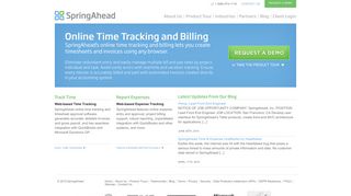SpringAhead: Online Time Tracking, Expense Reporting, Timesheet ...