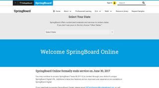 Welcome SpringBoard Online | SpringBoard
