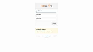 Official Login Page - SpringBoard - FastSpring