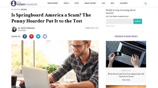 Is Springboard America a Scam? Here's The Penny Hoarder Review