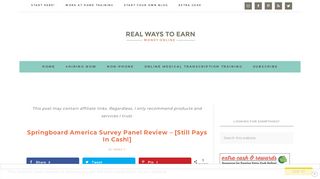 Springboard America Survey Panel Review - [Still Pays In Cash!]