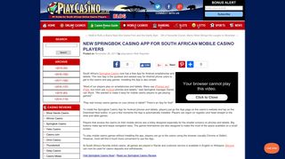 New Springbok Casino App for South African Mobile Casino Players